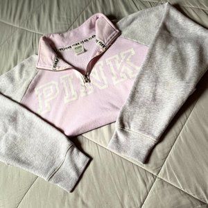 VS PINK Everyday Quarter Zip Sweater New